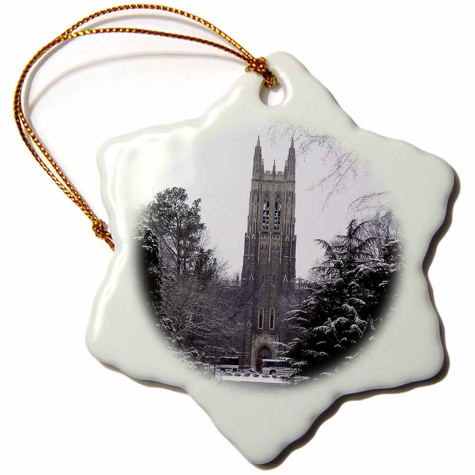 3dRose Sandy Mertens North Carolina - Duke University Chapel, Durham - Ornaments (ORN_55281)