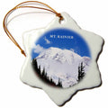 3dRose Florene America The Beautiful - Mt Rainier with Snow - Ornaments (ORN_62528)
