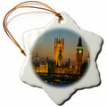 3dRose ToryAnne Collections Famous Landmarks - Big Ben, London, England Dusk - Ornaments (ORN_66293)