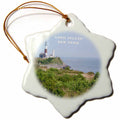 3dRose Florene New York - Montauk Point Lighthouse On Long Island New York - Ornaments (ORN_80604)