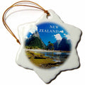 3dRose Florene Worlds Exotic Spots - Rural Mountain Area New Zealand - Ornaments (ORN_80644)
