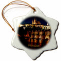3dRose Florene Worlds Exotic Spots - Prague Czech Republic at Night - Ornaments (ORN_80864)