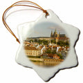 3dRose Danita Delimont - Prague - Charles Bridge, Prague Castle, Czech Republic - EU06 SWS0019 - Stuart Westmorland - Ornaments (ORN_81234)