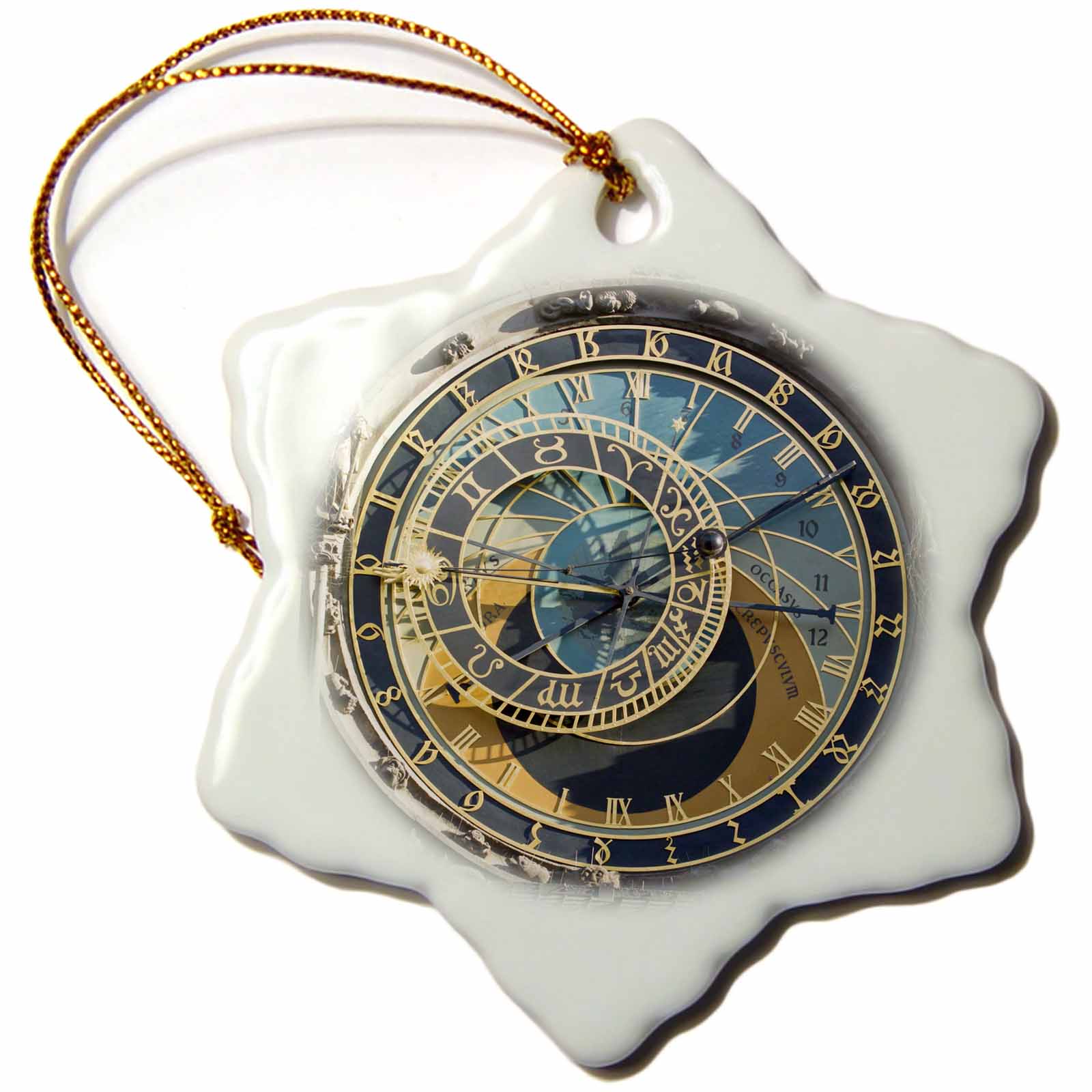3dRose Astronomical Clock, Orloj, Prague, Czech Republic - EU06 THA0021 -... - Ornaments (ORN_81259)