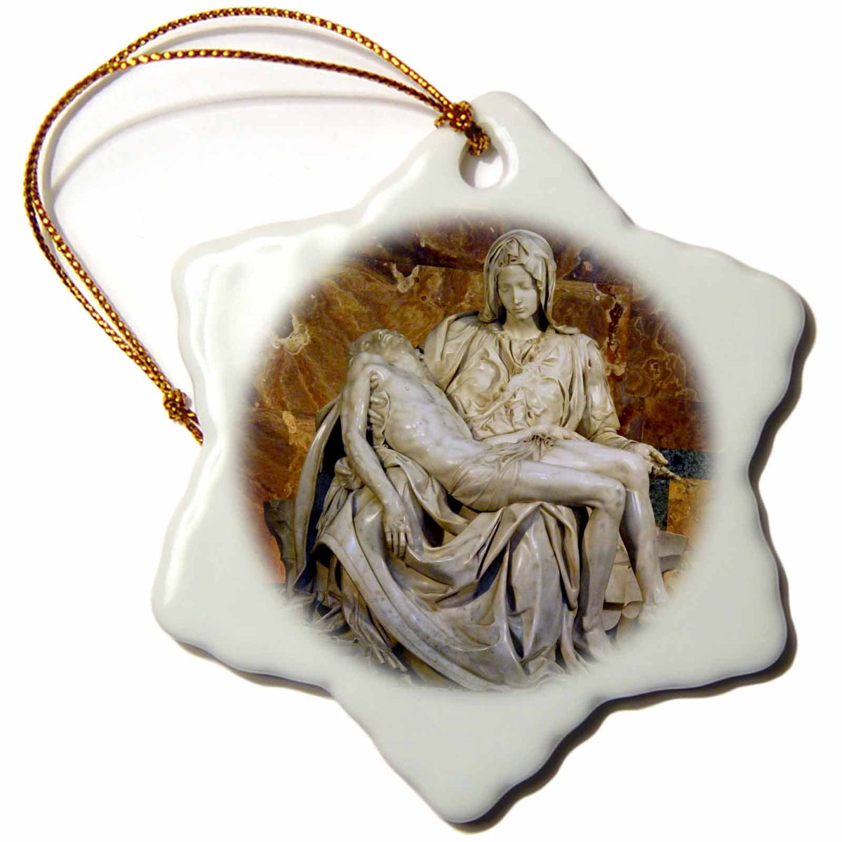 3dRose Danita Delimont - Rome - Italy, Rome Vatican St Peters Basilica Pieta - EU16 CMI0559 - Cindy Miller Hopkins - Ornaments (ORN_82096)