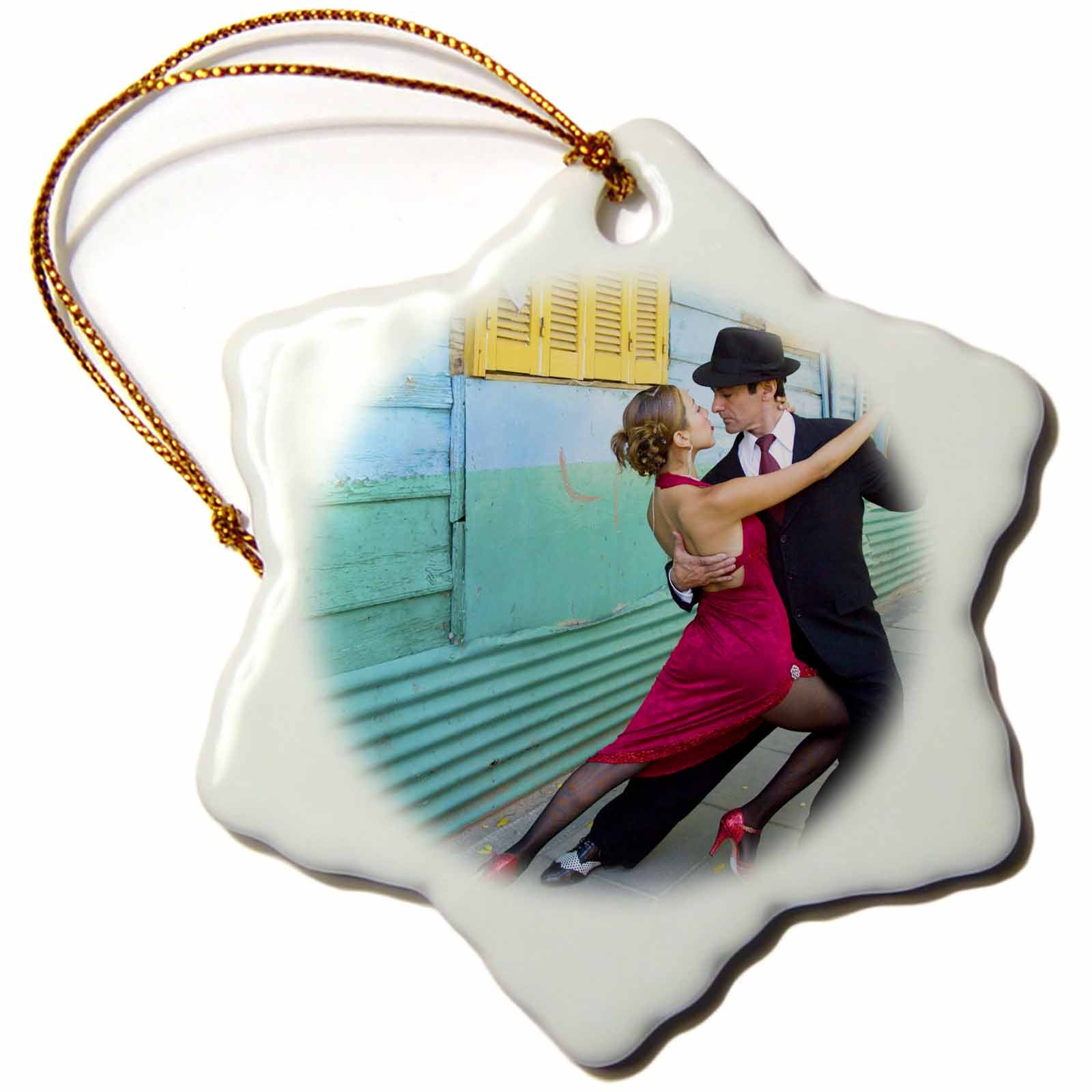 3dRose Danita Delimont - Argentina - Argentina, Buenos Aires, La Boca. Tango Dancing - SA01 BJA0004 - Jaynes Gallery - Ornaments (ORN_85199)