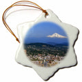 3dRose Danita Delimont - City Skylines - USA, Oregon, Portland. City Skyline and Mt. Hood - US38 BJA0166 - Jaynes Gallery - Ornaments (ORN_93477)