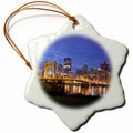 3dRose Danita Delimont - City Skylines - Pennsylvania, Pittsburgh City Skyline - US39 WBI0083 - Walter Bibikow - Ornaments (ORN_94229)