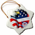 3dRose U.S. Coast Guard - U.S. Coast Guard - Ornaments (ORN_982)