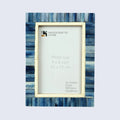 Picture Frame Ivory Ocean Collection Bone Inlay Blue – 4x6 & 5x7