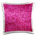 3dRose InspirationzStore Sparkles - Hot Pink Faux Glitter - photo of glittery texture - girly trendy - glamorous sparkly bling effect - Pillow Cases (pc_112888)