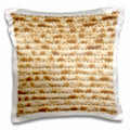 3dRose InspirationzStore Judaica - Matzah bread texture photo - for passover pesach - funny Jewish humor - humorous matzo Judaism food - Pillow Cases (pc_112943)