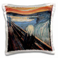 3dRose BLN Assorted Works Of Fine Art Collection - The Scream by Edvard Munch - Pillow Cases (pc_130172)