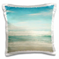 3dRose PS Beach - Gentle Ocean Waves beach theme art - Pillow Cases (pc_164479)