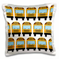 3dRose PS School - School Bus - Pillow Cases (pc_183198)