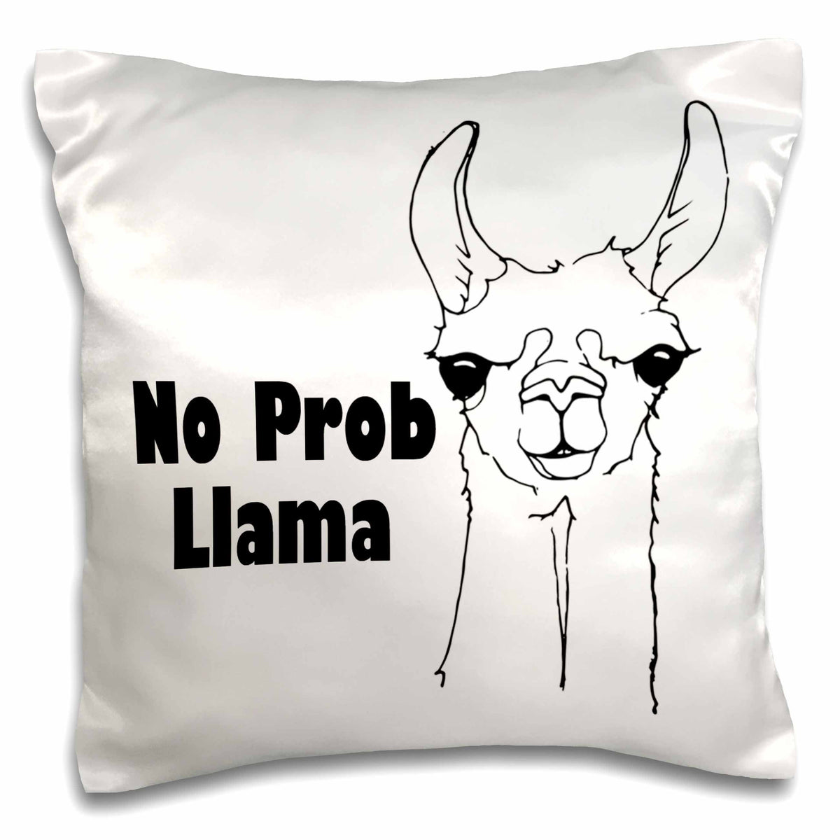 3dRose EvaDane - Funny Quotes - No Pro Llama. - Pillow Cases (pc_193562)