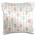 3dRose Janna Salak Designs Boho - Tribal Arrows Pattern - Pillow Cases (pc_214555)