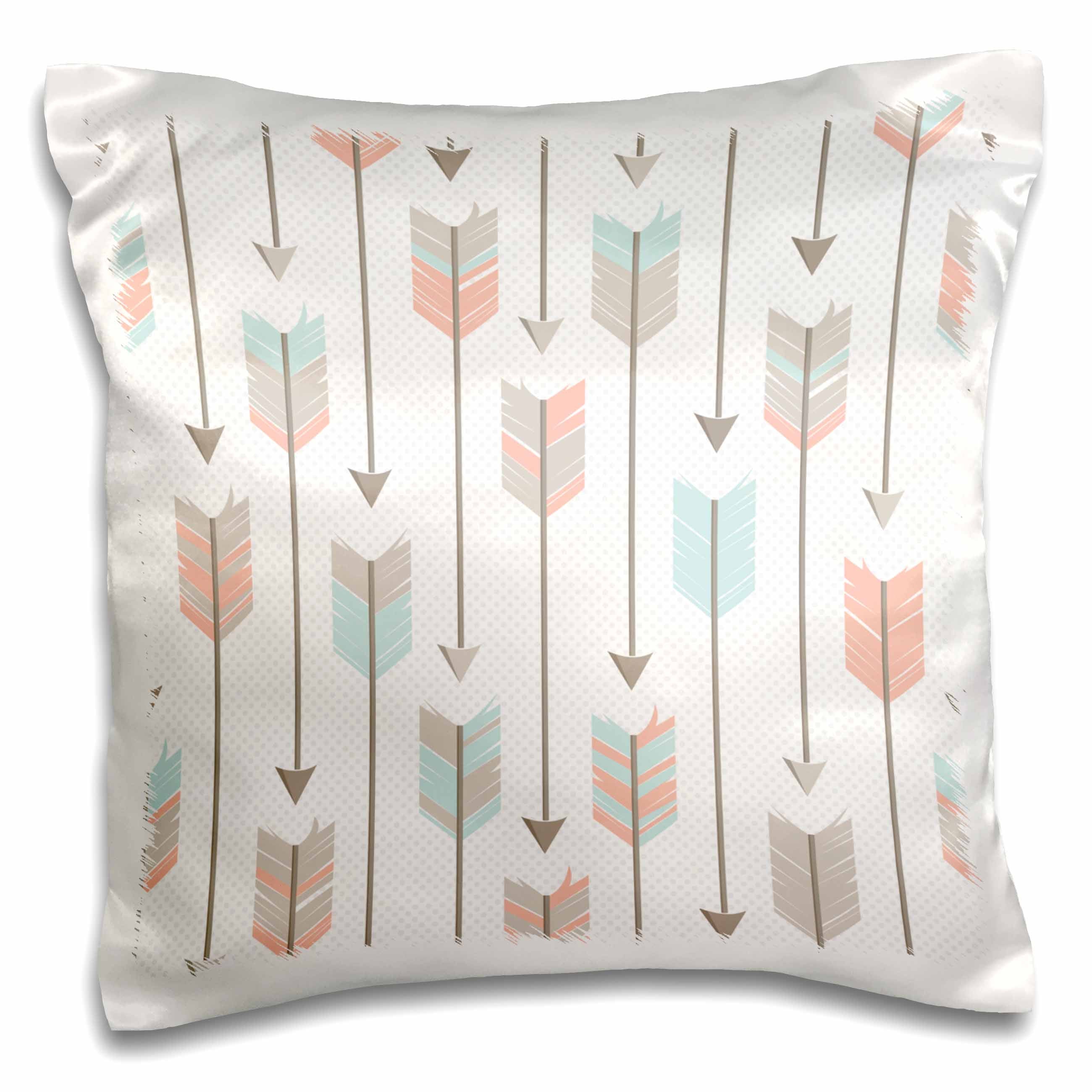 3dRose Janna Salak Designs Boho - Tribal Arrows Pattern - Pillow Cases (pc_214555)