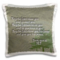 3dRose 777images Designs Graphic Design Bible Verse - Aaron’s Blessing Numbers 6 24 26 Bible verse - Pillow Cases (pc_22340)