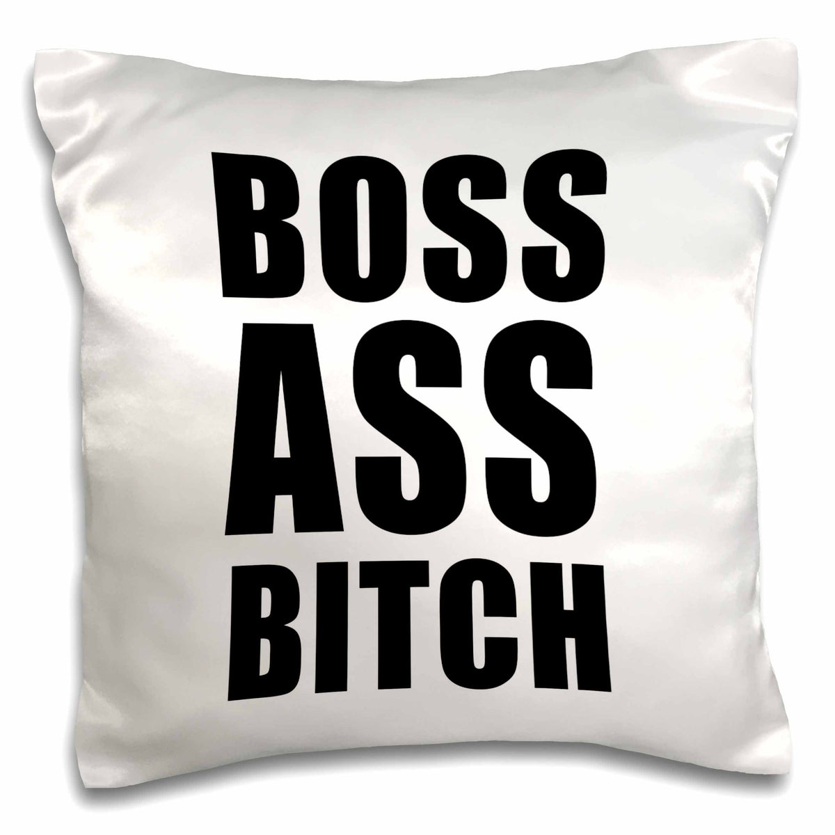 3dRose Tory Anne Collections Quotes - BOSS ASS BITCH - Pillow Cases (pc_232967)