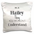 3dRose BrooklynMeme Names - Its a Hailey thing - Pillow Cases (pc_252233)