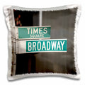 3dRose Signs - Times Square Broadway - Pillow Cases (pc_4393)