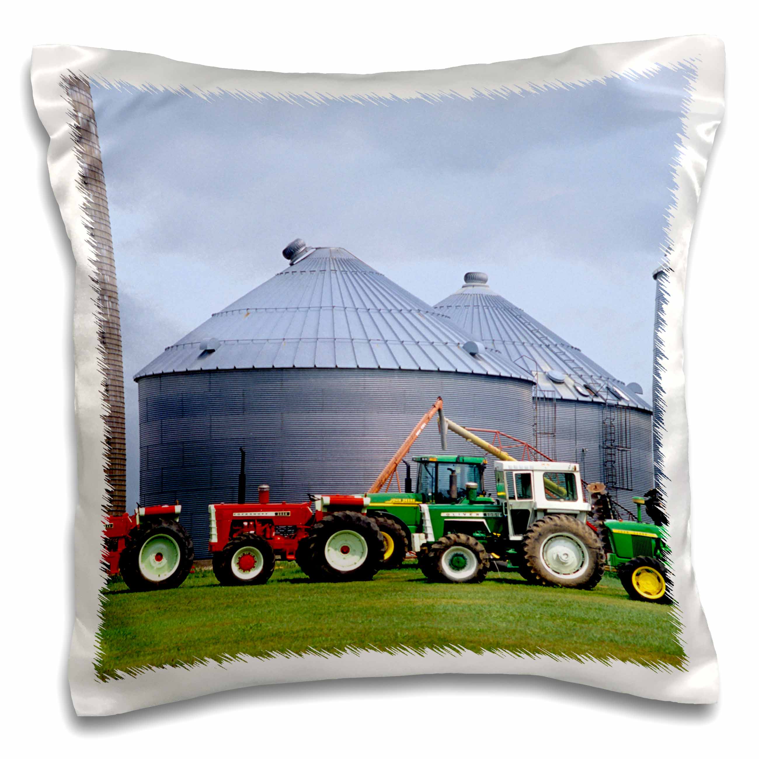 3dRose Danita Delimont - Farms - Farm, vintage tractor collection, Wisconsin - US50 DFR0002 - David R. Frazier - Pillow Cases (pc_97158)