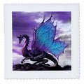 3dRose Mythical - Fairytale Dragon - Quilt Squares (qs_4144)