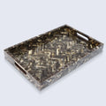 Decorative Tray 17x11, 12x12 Large Ottoman Coffee Table Tray Brown