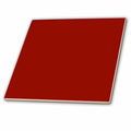 3dRose InspirationzStore Solid Colors - Burgundy red - dark marroon russet fire-brick dark-barn red-brown - plain simple solid color - Tiles (ct_159880)
