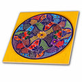 3dRose Danita Delimont - Artwork - Colorful Ceramic Mexican Plate, Guanajuato, Mexico - Tiles