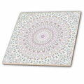 3dRose David Zydd - Kaleidoscope Mandalas - Pastel Kaleidoscope Mandala - Abstract Circular Graphic - Tiles