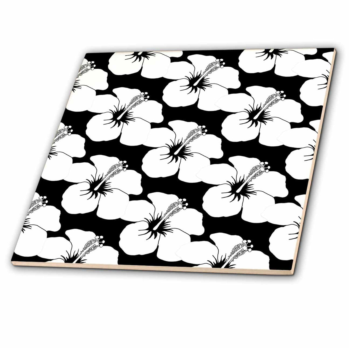 3dRose A Hawaiian Hibiscus Floral Pattern for a Classic Hawaiian Design. - Tiles (ct_352649)