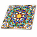 3dRose Danita Delimont - Moorish Architecture - Morocco, Hassan II Mosque Mosaic, Islamic Tile detail-AF29 KWI0018 - Kymri Wilt - Tiles (ct_73580)