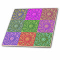 3dRose Cassie Peters Abstract - Colorful Abstract Blocks by Angelandspot - Tiles (ct_7667)