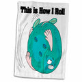 3dRose This is How I Roll Bowling Ball Bowlers Design - Towels (twl-102564)
