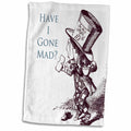 3dRose PS Vintage - Mad Hatter Have I Gone Mad Alice in Wonderland - Towels (twl-110410)