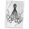 3dRose Vintage octopus - Black and white Lord Bodner kraken - Cthulu -... - Towels (twl-112921)