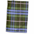 3dRose Blue and Green Tartan Pattern with Black and Grey Gray - Plaid Checks... - Towels (twl-113035)