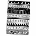3dRose Black and White Tribal Pattern - Modern Abstract Aztec Patterns -... - Towels (twl-113132)