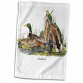 3dRose BLN John James Audubon Collection - Mallard Duck by John James Audubon - Towels (twl-114097)