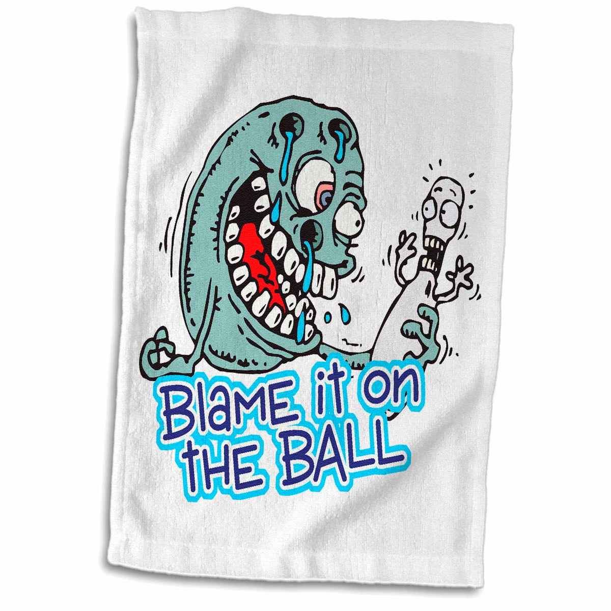 3dRose Funny Blame It On The Ball Bowling Humor Sports Design - Towels (twl-116305)