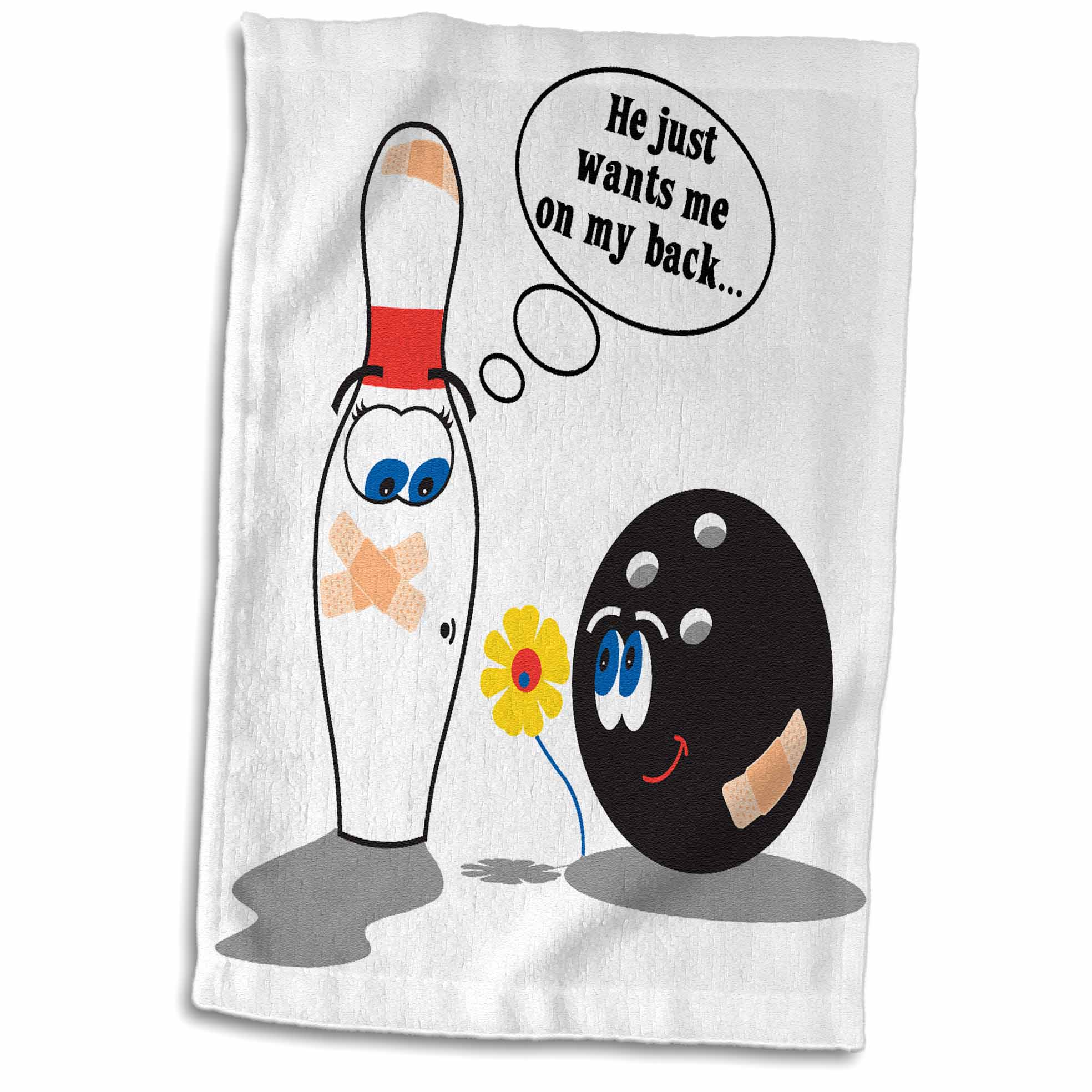 Funny Bowling Ball and Pin Towels – Quirky Sports-Inspired Design