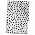 3dRose PS Animals - Dalmation Spots Dogs Animal Print Black and White - Towels (twl-123329)