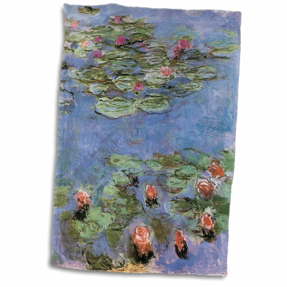 3dRose BLN Claude Monet Collection - Water-Lilies by Claude Monet c. 1914-1917 - Towels (twl-126638)