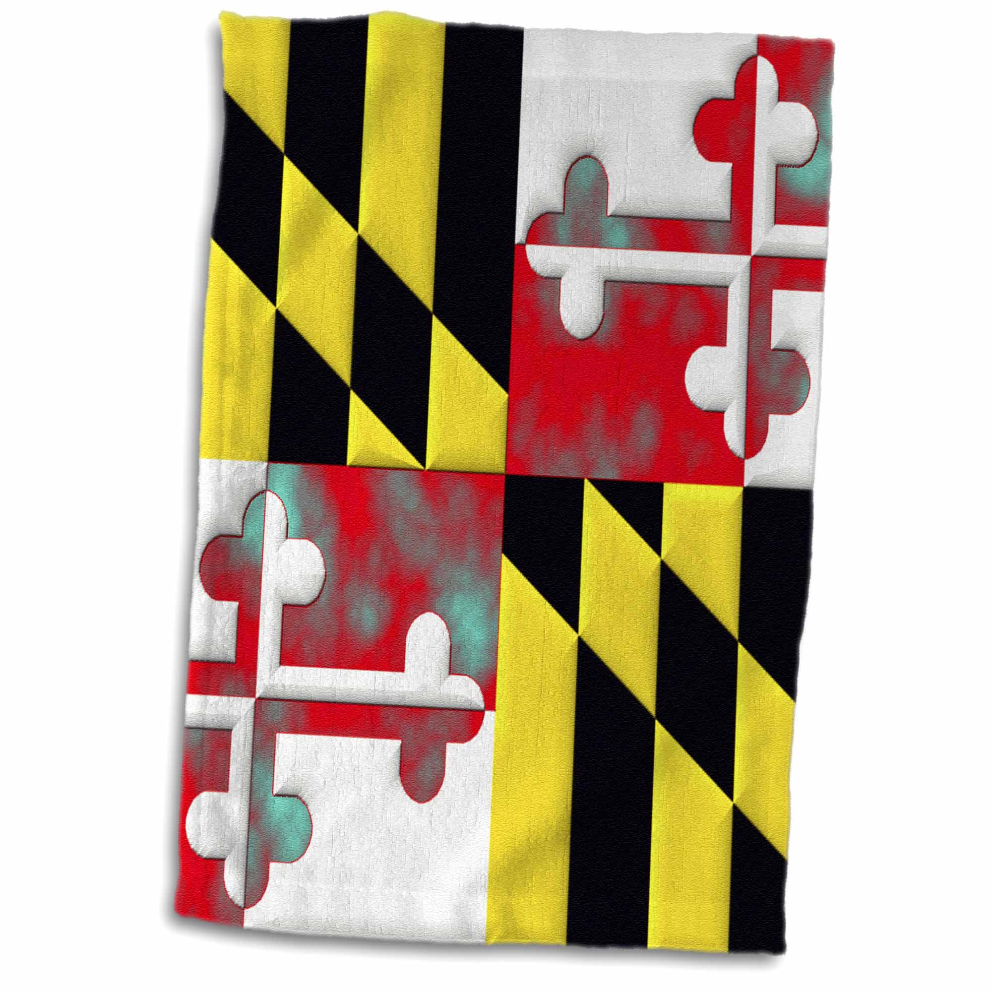 3dRose Edmond Hogge Jr States - Maryland State Flag - Towels (twl-127635)