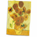 3dRose BLN Vincent Van Gogh Collection - Sunflowers by Vincent Van Gogh - Towels (twl-128138)