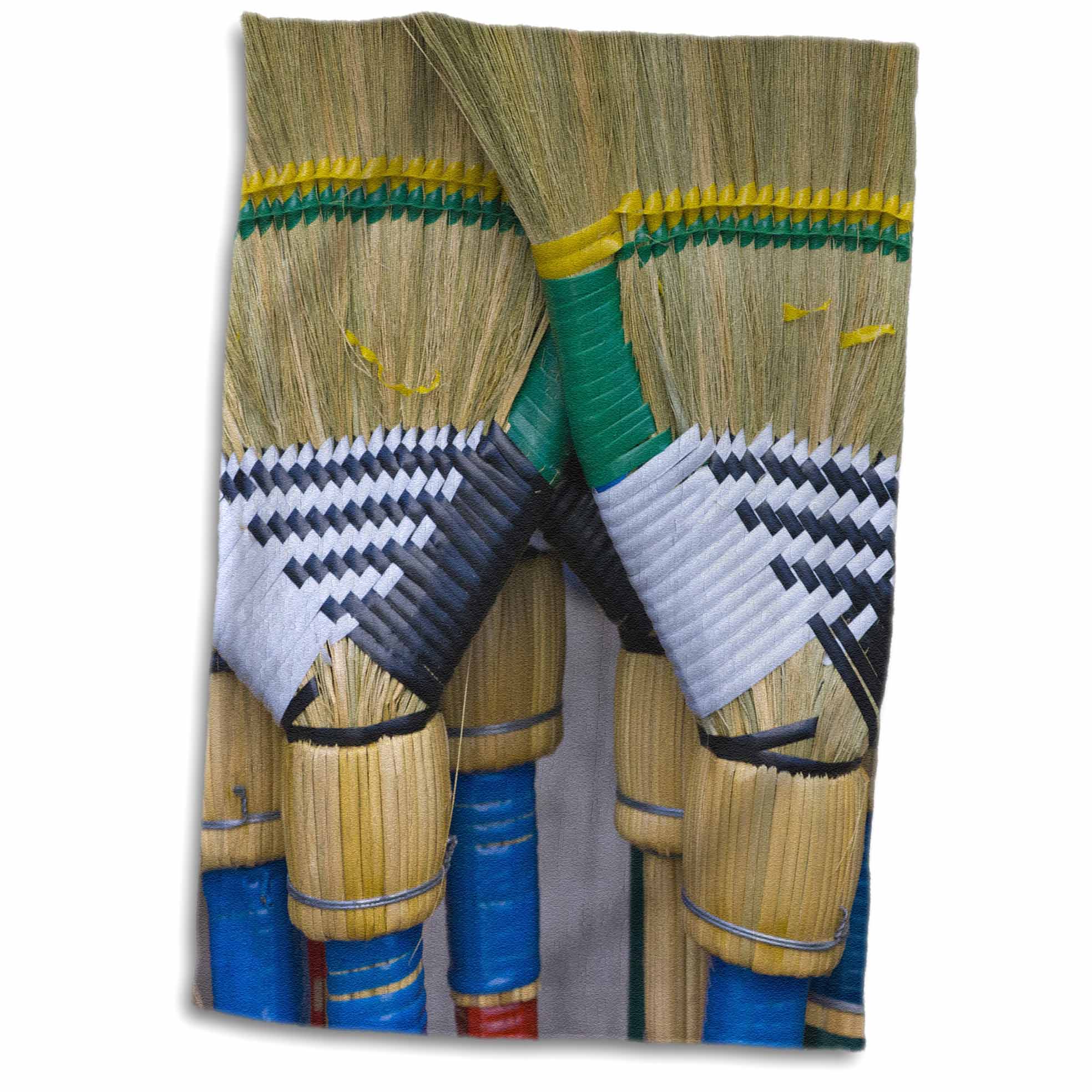 3dRose Image of Colorful Brooms at Market, Philippines - AS29 KSU0002 - Keren... - Towels (twl-132871)