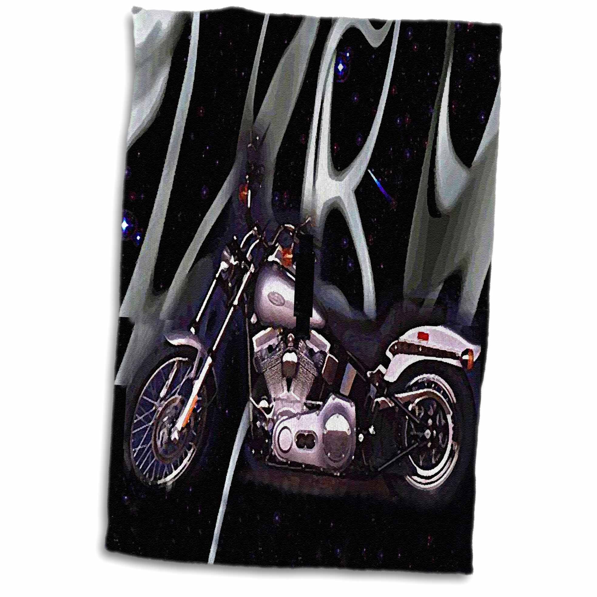 3dRose Towel Picturing Harley-Davidson® Motorcycle