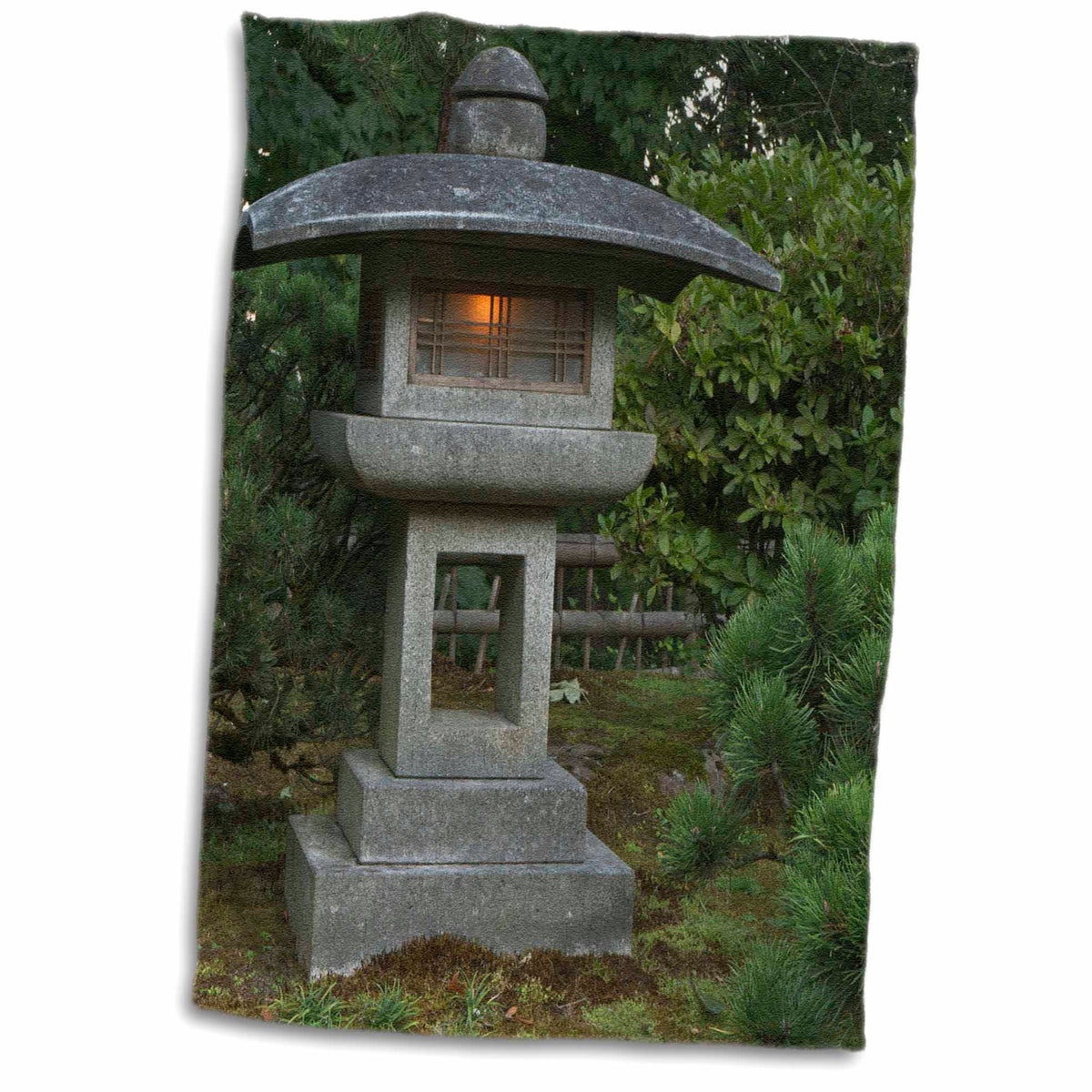 3dRose Stone Lantern in Portland Japanese Garden, USA - US38 WSU0159 -... - Towels (twl-146369)